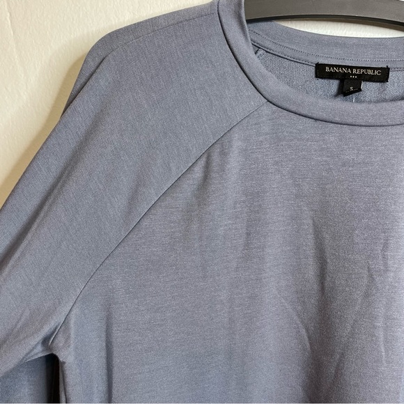 Banana Republic NWT Blue Gray Long Sleeve Shirt Top Pullover Sweater size Small - Picture 5 of 12